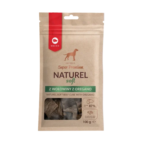 Przysmak Maced Super Premium Naturel Soft Wołowina z oregano 100 g
