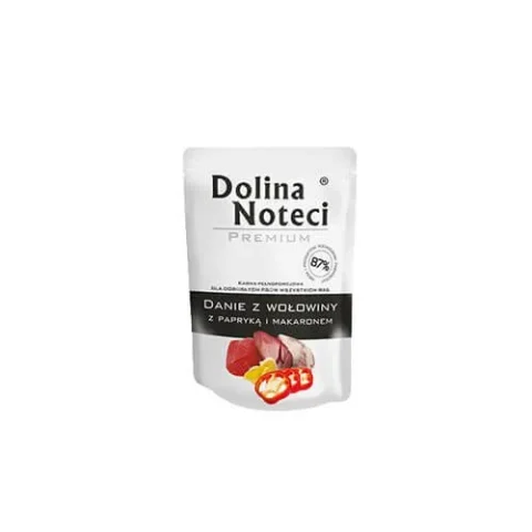 Karma mokra Dolina Noteci Premium Danie z wołowiny z papryką i makaronem dla dorosłych