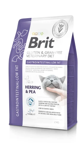 Karma sucha Brit veterinary Brit Veterinary Diets Cat Gastrointestinal-Low Fat śledź