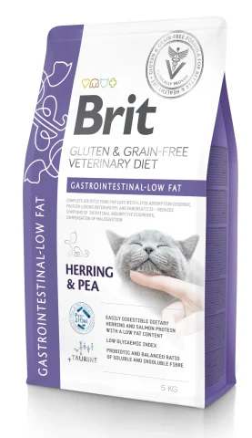 Karma sucha Brit GF Veterinary Diets Cat Gastrointestinal-Low Fat 5 kg