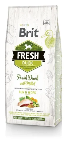 Karma sucha Brit Fresh Duck & Millet Adult Run & Work dla dorosłych psów wszystkich ras