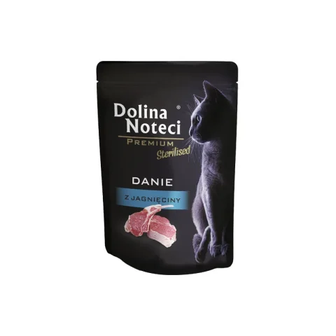 Karma mokra Dolina Noteci Premium Sterilised Danie z jagnięciny dla kota 85 g