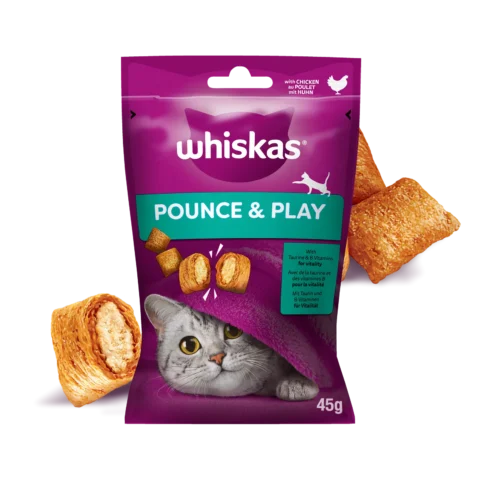 Przysmak Whiskas Energia i Witalność dla dorosłych kotów z kurczakiem 45 g