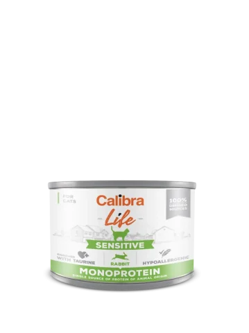 Karma mokra Calibra Cat Life Sensitive dla kota z królikiem 200 g