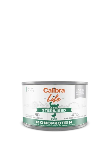 Karma mokra Calibra Cat Life Sterilised dla kota z kaczką 200 g