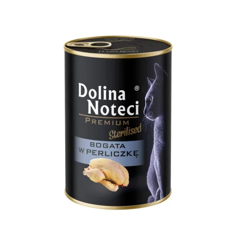Karma mokra Dolina Noteci Premium Sterilised dla dorosłych kotów Perliczka 400 g