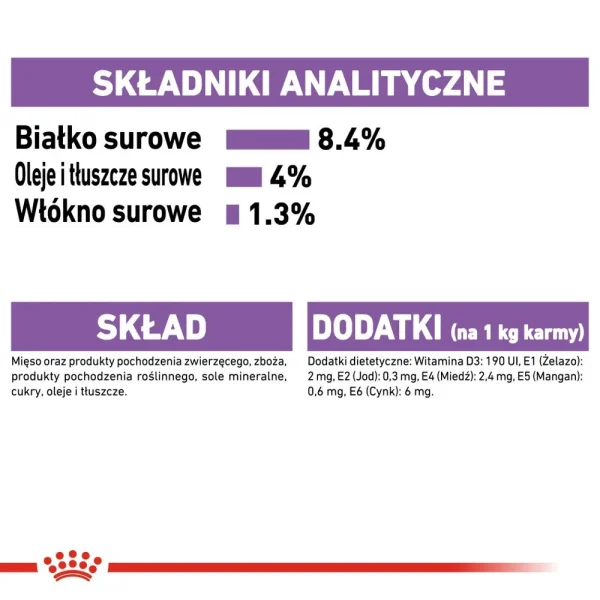 Karma mokra Royal Canin Sterilised Mini Pasztet dla sterylizowanych psów małych ras 12x85 — widok 3