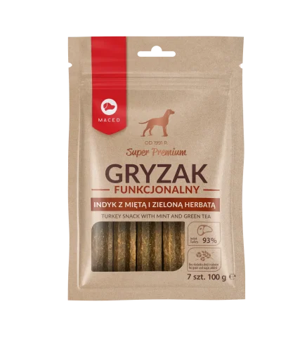 Przysmak MACED Gryzak z Miętą i Herbatą Indyk 100 g