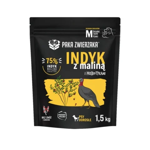 Karma sucha Paka Zwierzaka Seventh Heaven dla dorosłych psów z indykiem 1,5 kg