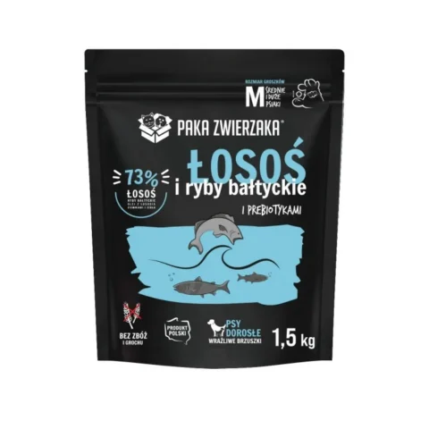 Karma sucha Paka Zwierzaka Seventh Heaven dla dorosłych psów Łosoś i ryby bałtyckie 1,5 kg