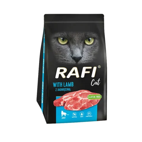 Karma sucha Dolina Noteci Rafi Cat dla dorosłych kotów Jagnięcina 1,5 kg