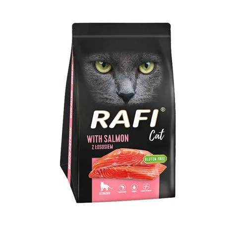 Karma sucha Dolina Noteci Rafi Cat dla kotów sterylizowanych Łosoś 1,5 kg