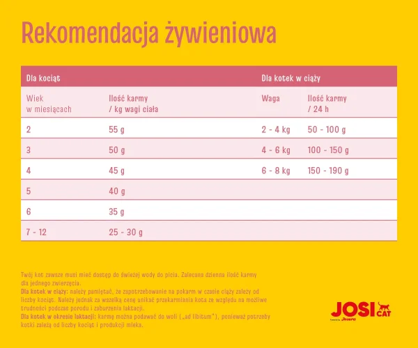 Karma sucha Josera JosiCat Kitten dla kociąt Drób 10 kg — widok 5