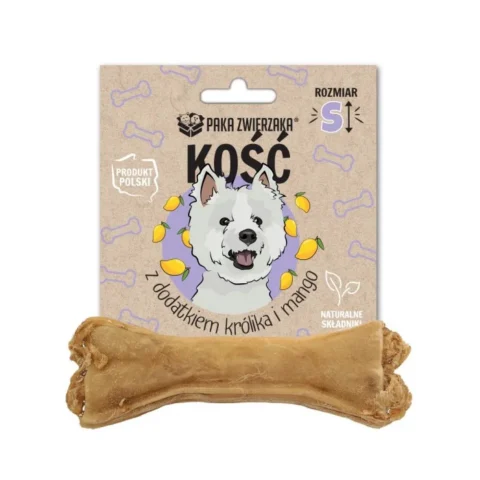 Przysmak Paka Zwierzaka Kość Z Dodatkiem Królika I Mango S 10cm 35 g