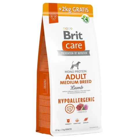 Karma sucha Brit Care Hypoallergenic Adult Medium Breed Jagnięcina i Ryż 12 kg
