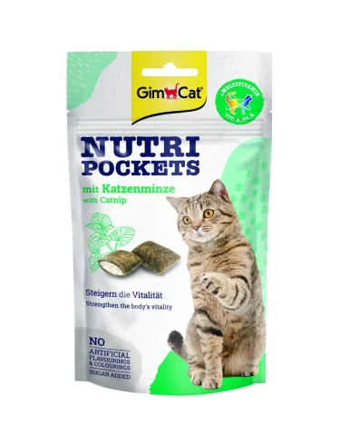 Przysmak Gimcat Nutri Pockets z kocimiętką dla kotów 60 g