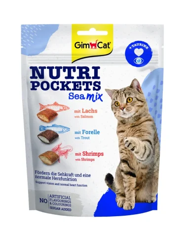 Przysmak GimCat Nutri Pockets Sea Mix z tauryną dla kota 150 g