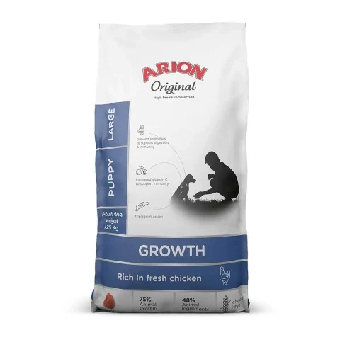 Karma sucha Arion Original Growth Chicken Puppy Large dla szczeniąt ras dużych Kurczak 12