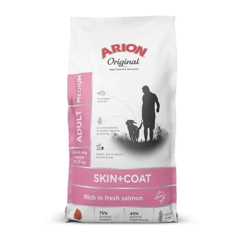 Karma sucha Arion Original Skin & Coat Adult Salmon & Rice Medium Breed