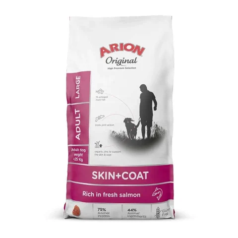 Karma sucha Arion Original Skin & Coat Adult Salmon & Rice dla ras dużych Łosoś