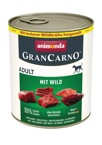 Karma mokra Animonda GranCarno Adult Dog Dziczyzna 800 g