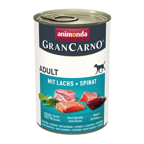 Karma mokra Animonda GranCarno Adult Dog Łosoś & Szpinak 400 g