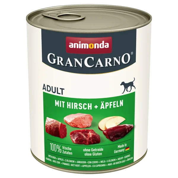 Karma mokra Animonda GranCarno Adult Dog Jeleń & Jabłko 800 g — widok 2