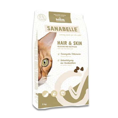Karma sucha Bosch Sanabelle Hair & Skin dla dorosłych kotów 8 kg — widok 2