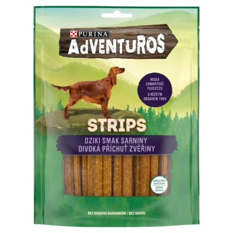 Przysmak Purina Adventuros Strips Karma Dla Psów O Smaku Sarniny Sarnina 90 g