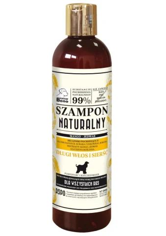 Higiena SUPER BENO Szampon naturalny dla psa długi włos i sierść 300 ml