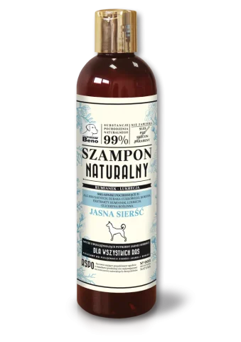 Higiena SUPER BENO Szampon Naturalny dla Psa Jasna Sierść 300 ml