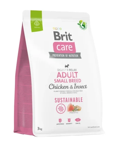 Karma sucha Brit Care Sustainable Adult Small Breed Chicken & Insect dla dorosłych psów