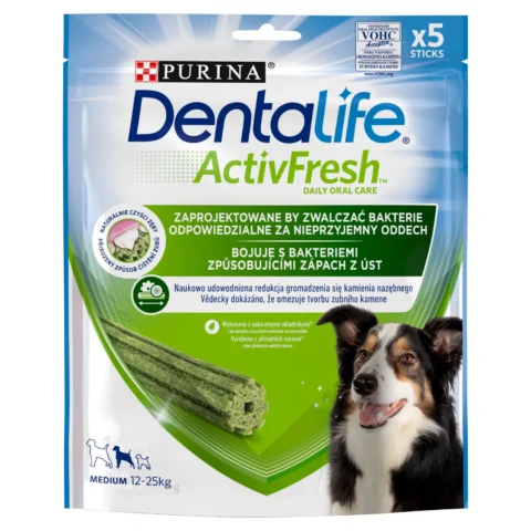 Przysmak Purina Dentalife Activefresh Medium Przysmak Dla Psa 5 Sztuk Miód 115 g