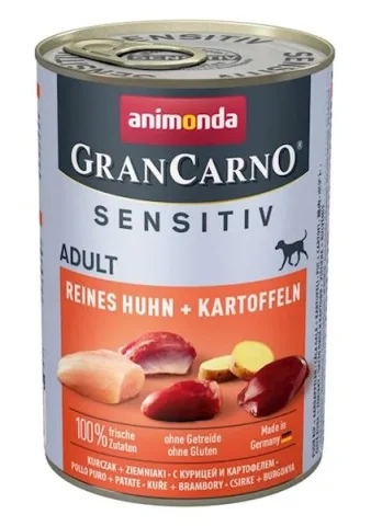 Karma mokra Animonda GranCarno Sensitiv Adult Dog Kurczak i ziemniaki 400 g