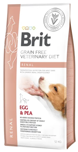 Karma sucha Brit Grain Free Veterinary Diets Dog Renal Jajko z groszkiem 12 kg
