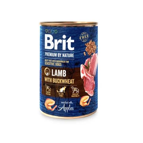 Karma mokra Brit Brit Premium By Nature Lamb With Buckwheat jagnięcina