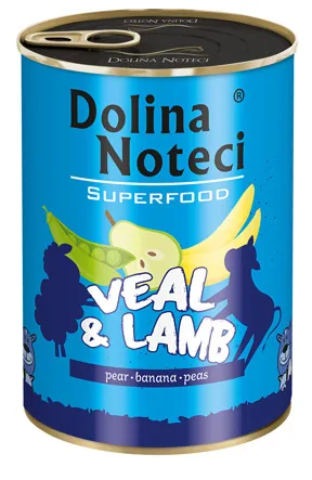Karma mokra Dolina Noteci Superfood Cielęcina i Jagnięcina 400 g