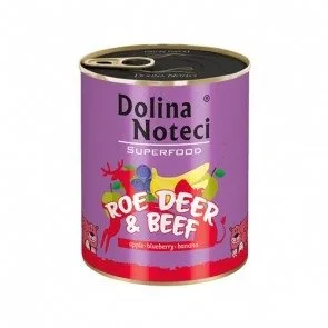 Karma mokra Dolina Noteci Superfood Sarna i Wołowina dla dorosłych psów 800 g
