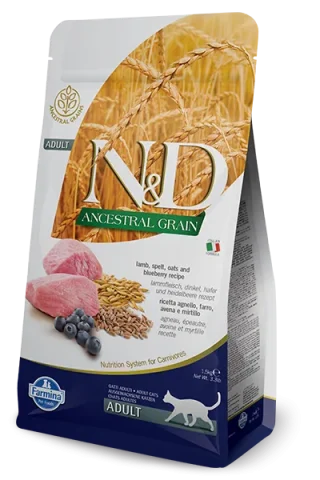 Karma sucha Farmina N&D Ancestral Grain Frline Adult dla dorosłych kotów Jagnięcina z