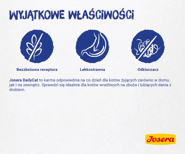 Karma sucha Josera Daily Cat dla dorosłych kotów 10 kg — widok 4