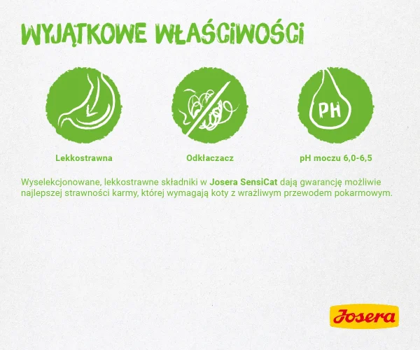 Karma sucha Josera SensiCat dla kota z wrażliwym układem trawiennym 2 kg — widok 3