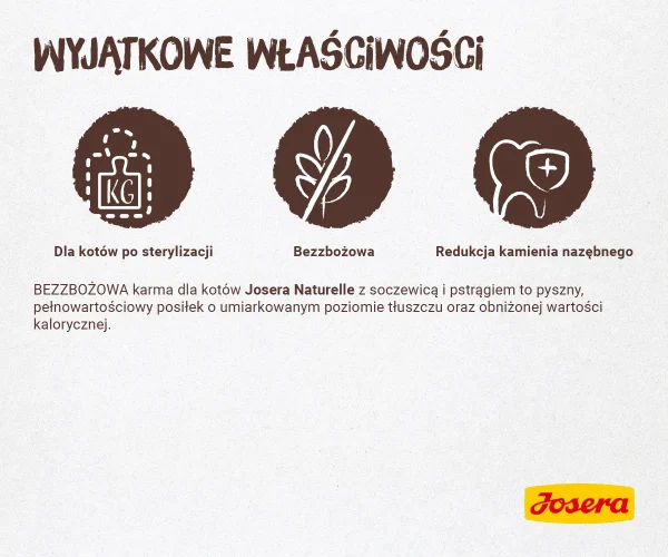 Karma sucha Josera Naturelle dla dorosłych kotów sterylizowanych Pstrąg 2 kg — widok 6