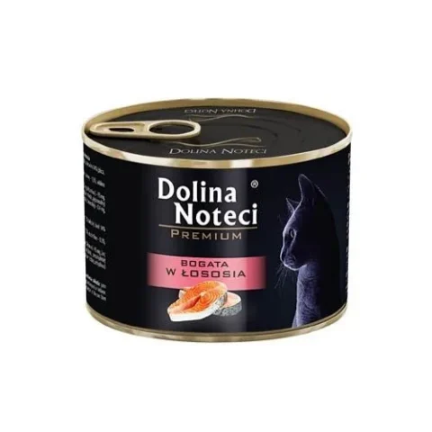 Karma mokra Dolina Noteci Premium Dla Kota Bogata W Łososia 185 g