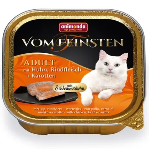 Karma mokra Animonda Vom Feinsten Adult Cat Kurczak, Wołowina i Marchewka 100 g