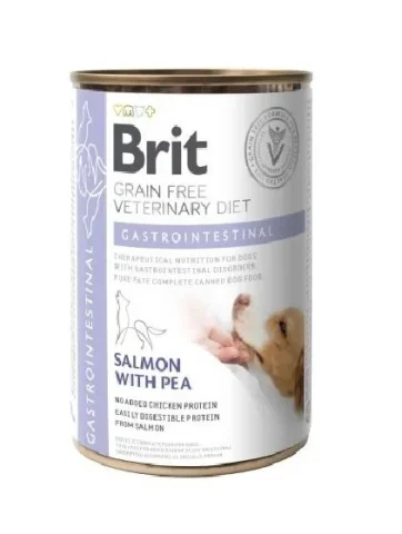 Karma mokra Brit Veterinary Diet Gastrointestinal z łososiem i groszkiem 400 g