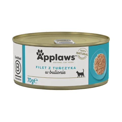 Karma mokra Applaws Tuna Fillet In Broth dla dorosłych kotów Tuńczyk 70 g