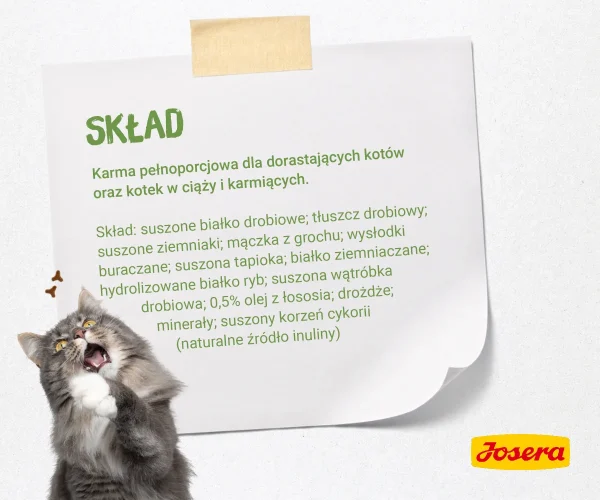 Karma sucha Josera Kitten Grainfree dla kociąt i kotek w ciąży Drób 400 g — widok 2