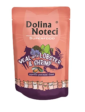 Karma mokra Dolina Noteci Superfood Cielęcina z homarem i krewetkami 85 g
