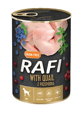 Karma mokra Dolina Noteci Rafi Z Przepiórką 400 g