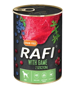Karma mokra Dolina Noteci Rafi z dziczyzną 400 g